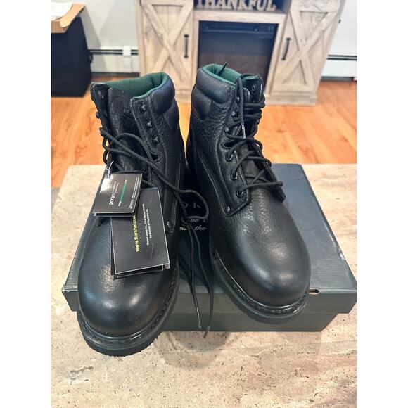 NEW In Box Florsheim Utility 6” Classic Boot Black 9 EEE - Picture 4 of 6